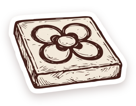 A Barcelona panot flower tile